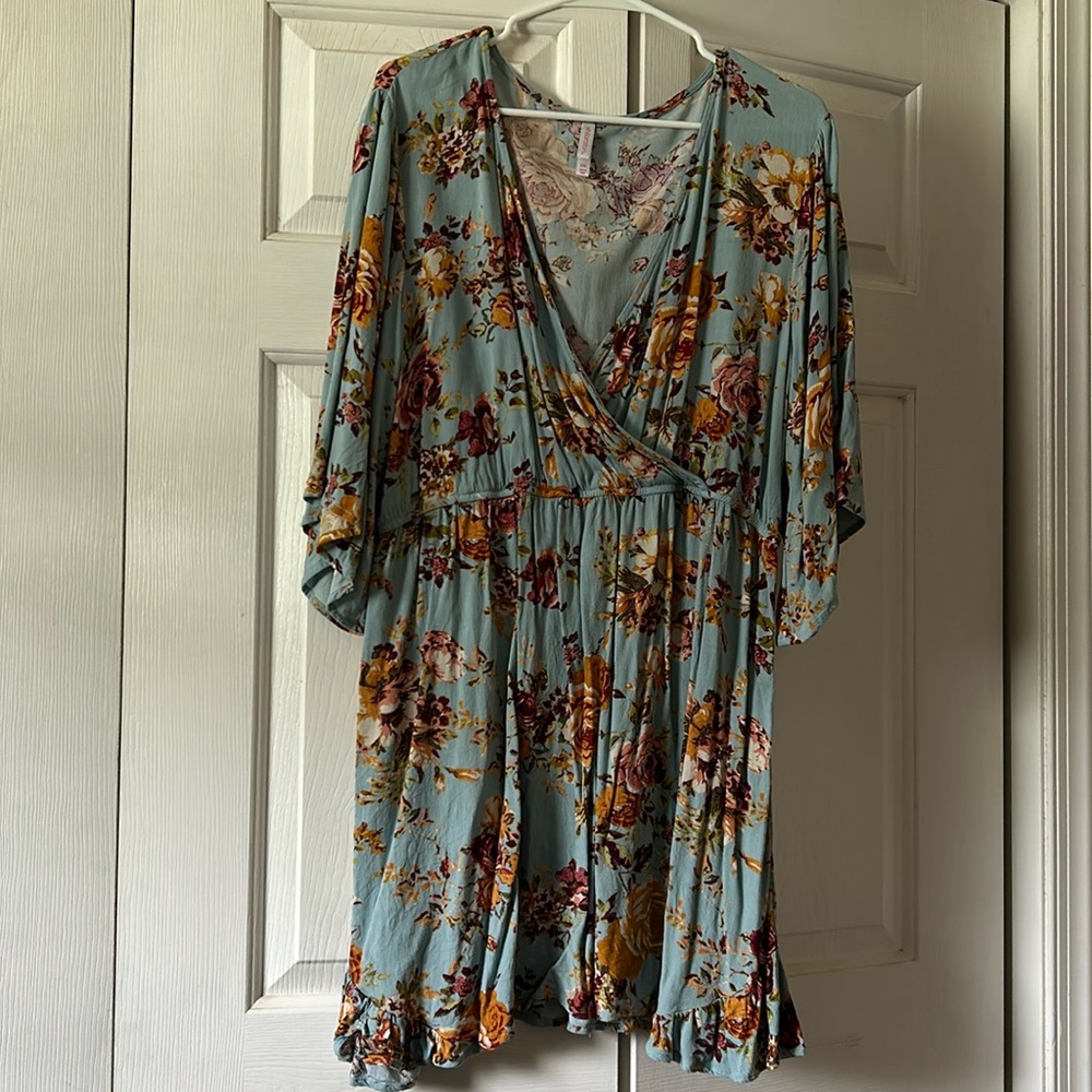 Floral Wrap Dress